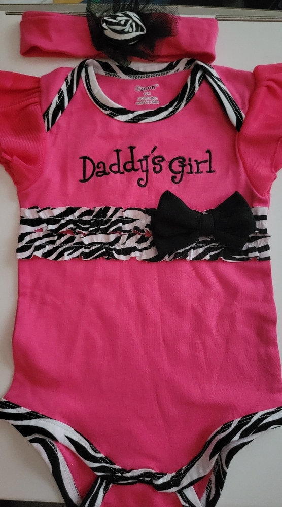 Newborn Daddy's girl three piece outfit